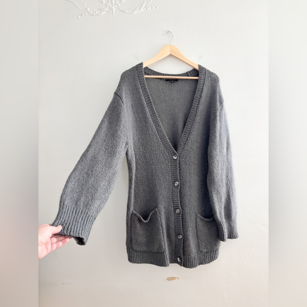Ann Taylor Grey Cardigan - Picture 2 of 3